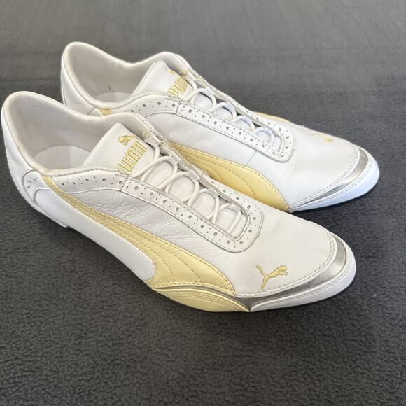 WOMEN'S Puma Speed Princess White Leather Sportlifestyle Sneakers US 8 - Picture 1 of 9